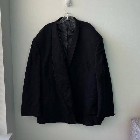 Calvin Klein Black Suit Jacket 100% Wool
